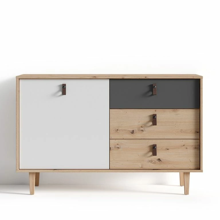 Loftscape Fredriks Buffet Bowood – Imitation Chêne Artisan / Blanc