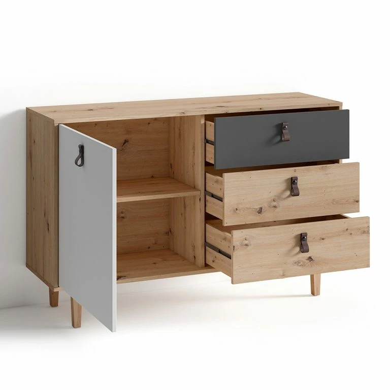 Loftscape Fredriks Buffet Bowood – Imitation Chêne Artisan / Blanc