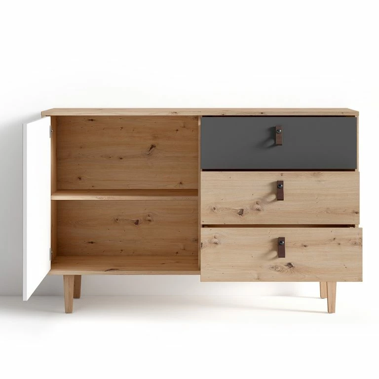 Loftscape Fredriks Buffet Bowood – Imitation Chêne Artisan / Blanc