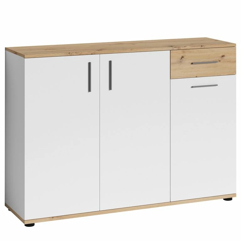 loftscape Fredriks Buffet Chippewa II – Blanc / Imitation chêne