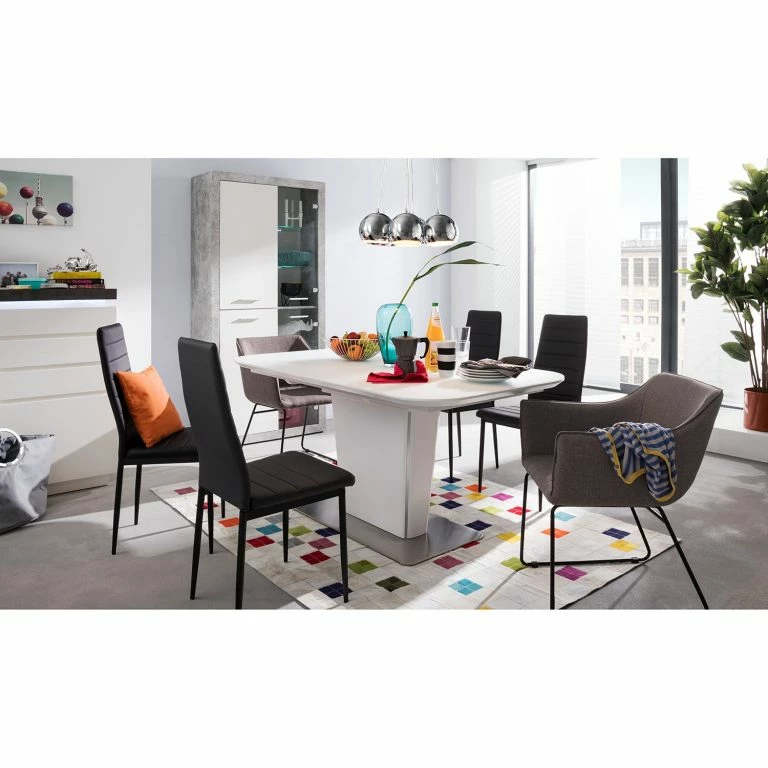 Loftscape Fredriks Buffet Namona I – Éclairage Inclus – Imitation Béton / Blanc