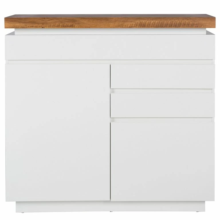 Loftscape Fredriks Buffet Namona I – Éclairage Inclus – Imitation Chêne / Blanc