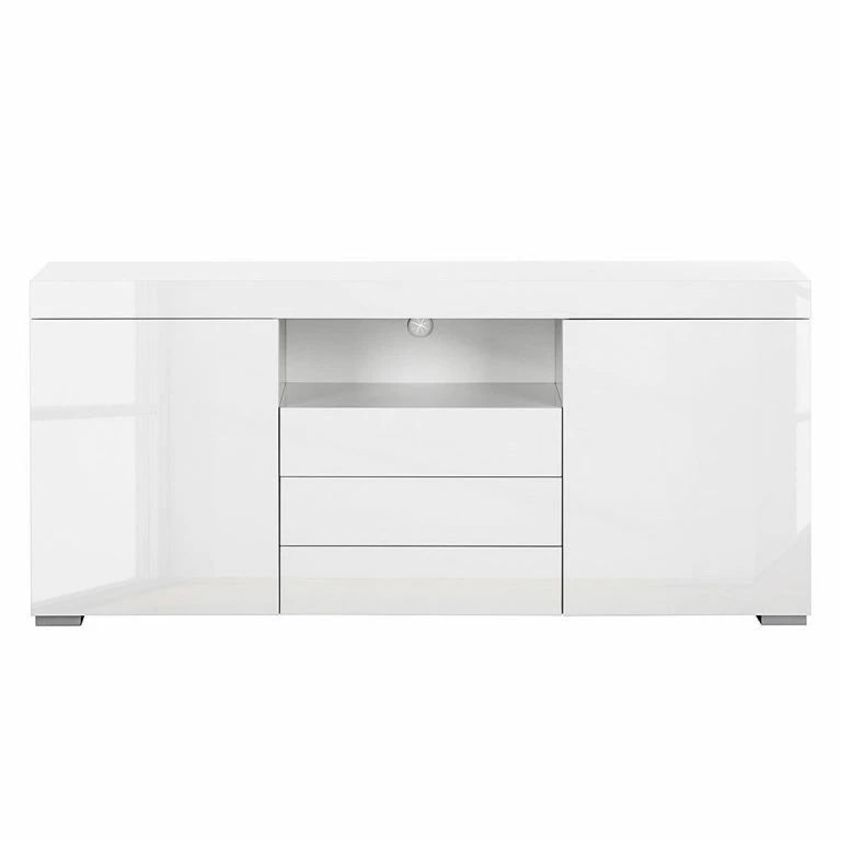 Loftscape Fredriks Buffet Roomconcept (avec éclairage LED) – Blanc Brillant