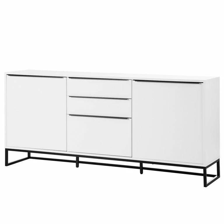loftscape Fredriks Buffet White Hall II – Blanc mat / Noir