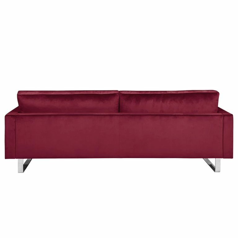 Loftscape Fredriks Canapé 3 Places Portobello III – Microfibre – Tissu Tond : Bordeaux – Luge