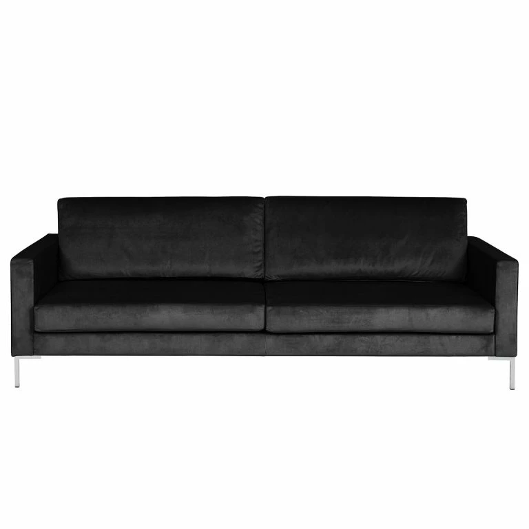 Loftscape Fredriks Canapé 3 Places Portobello III – Microfibre – Tissu Tond : Noir – Angulaire