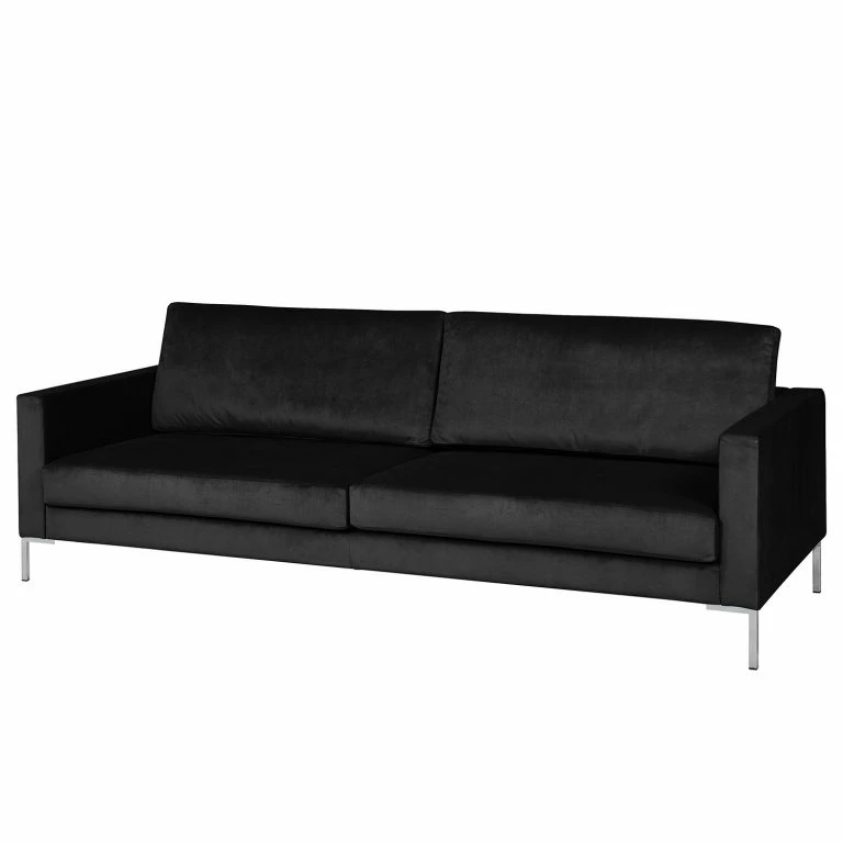 Loftscape Fredriks Canapé 3 Places Portobello III – Microfibre – Tissu Tond : Noir – Angulaire