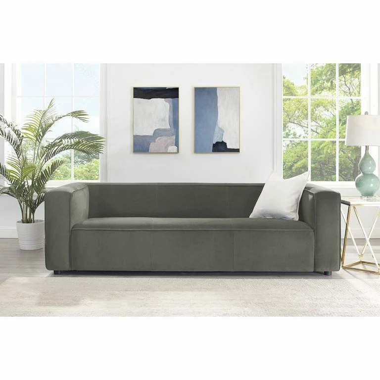 Loftscape Fredriks Canapé Berlou II (3 Places) – Microfibre – Gris