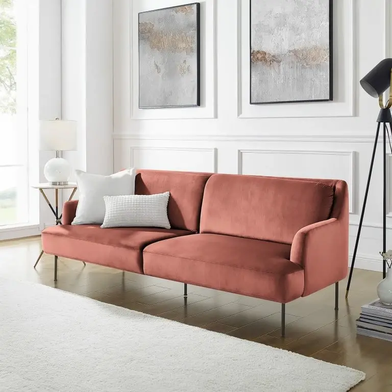 Loftscape Fredriks Canapé Bleecker (3 Places) – Velours – Mauve