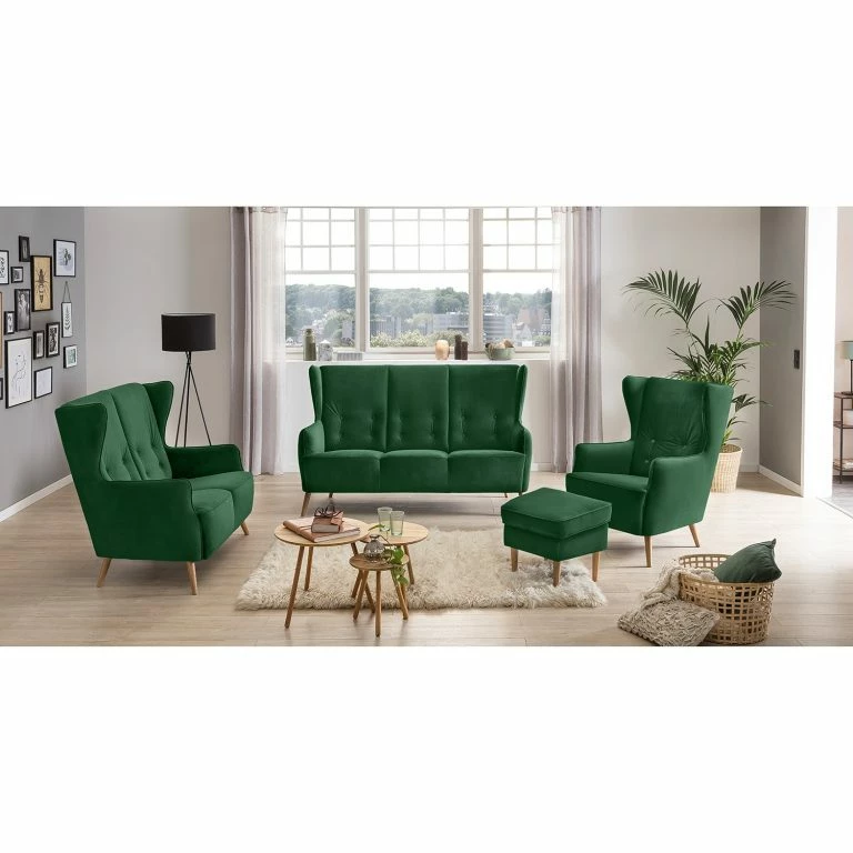 Loftscape Fredriks Canapé Bonham (2 Places) – Velours – Vert