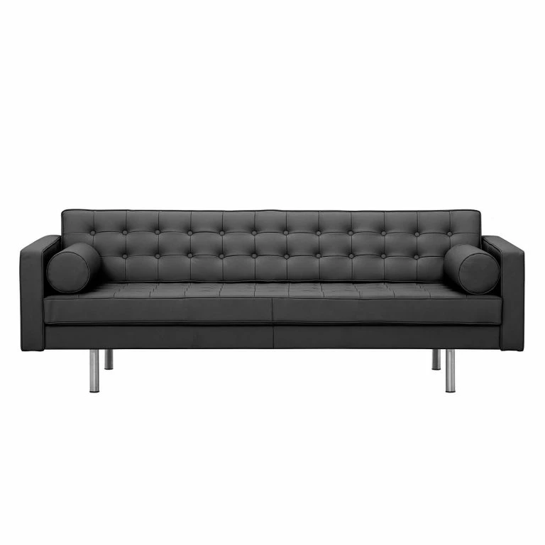 Loftscape Fredriks Canapé Chelsea (3 Places) Cuir Véritable – Cuir Véritable Gad : Anthracite – Cylindre
