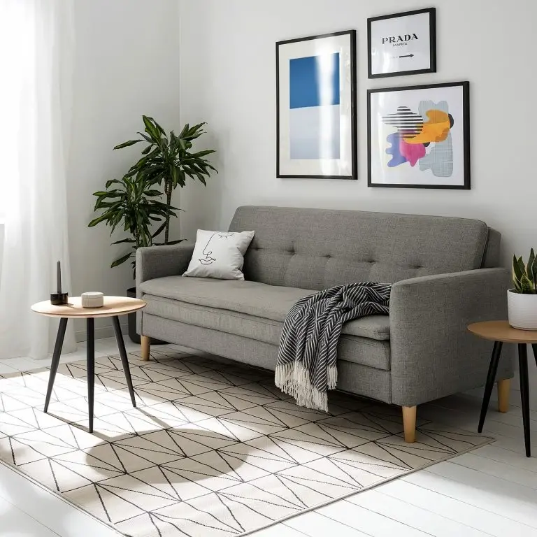 Loftscape Fredriks Canapé Convertible Gizeh – Tissu – Gris