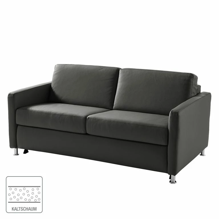 Loftscape Fredriks Canapé Convertible Lierde I – Cuir Véritable – Anthracite – Largeur : 155 Cm – Avec Accoudoirs