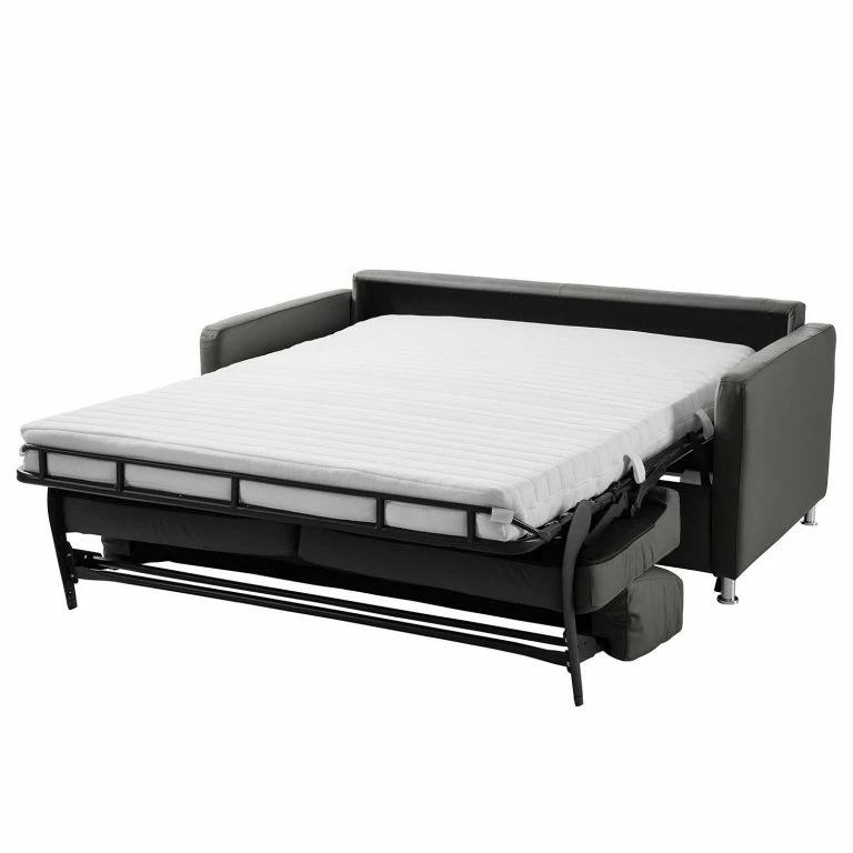 Loftscape Fredriks Canapé Convertible Lierde I – Cuir Véritable – Anthracite – Largeur : 155 Cm – Avec Accoudoirs