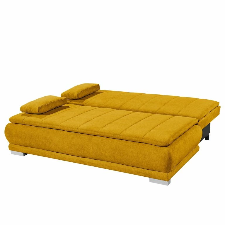Loftscape Fredriks Canapé Convertible Redhill – Microfibre – Microfibre Ranu: Jaune Moutarde