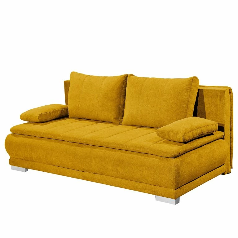 Loftscape Fredriks Canapé Convertible Redhill – Microfibre – Microfibre Ranu: Jaune Moutarde