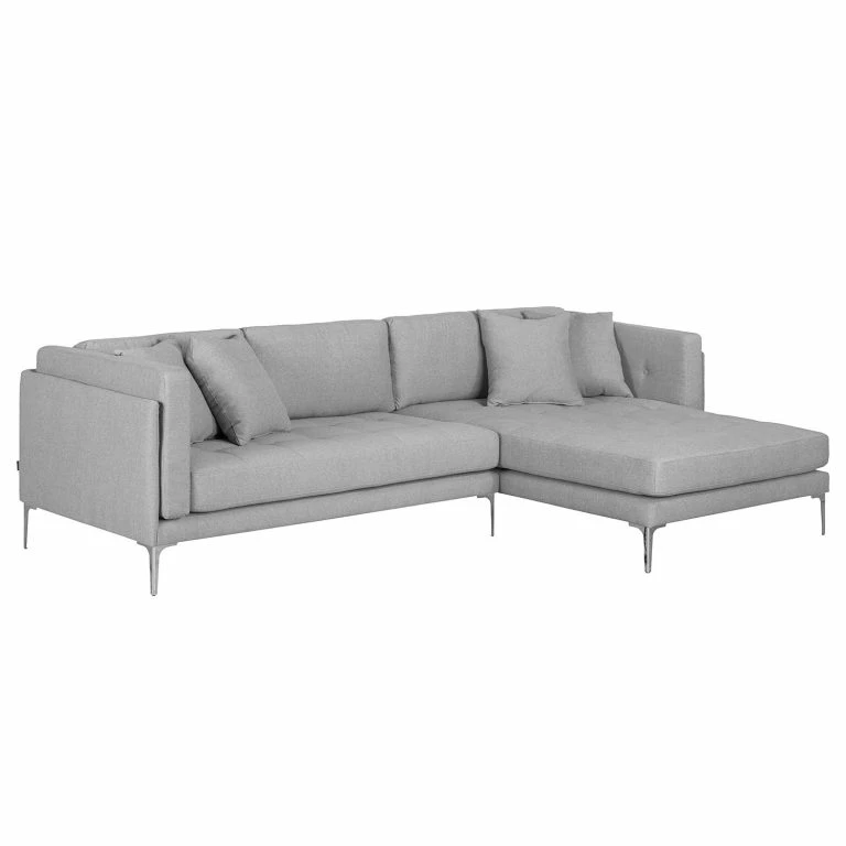 Loftscape Fredriks Canapé D’angle Agueda – Gris – Méridienne Courte à Droite (vue De Face)