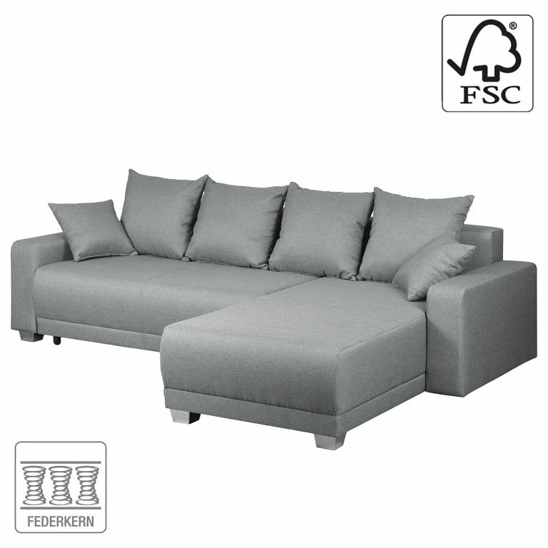 Loftscape Fredriks Canapé D’angle Alstrup – Tissu – Gris