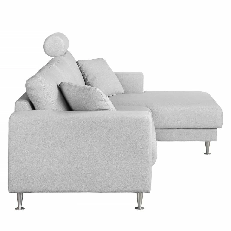 Loftscape Fredriks Canapé D’angle Arietta – Gris Platine – Méridienne Courte à Droite (vue De Face)
