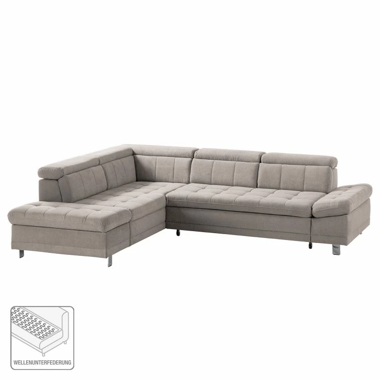 Loftscape Fredriks Canapé D’angle Ayna – Cachemire – Méridienne Longue à Gauche (vue De Face) – Avec Fonction Couchage