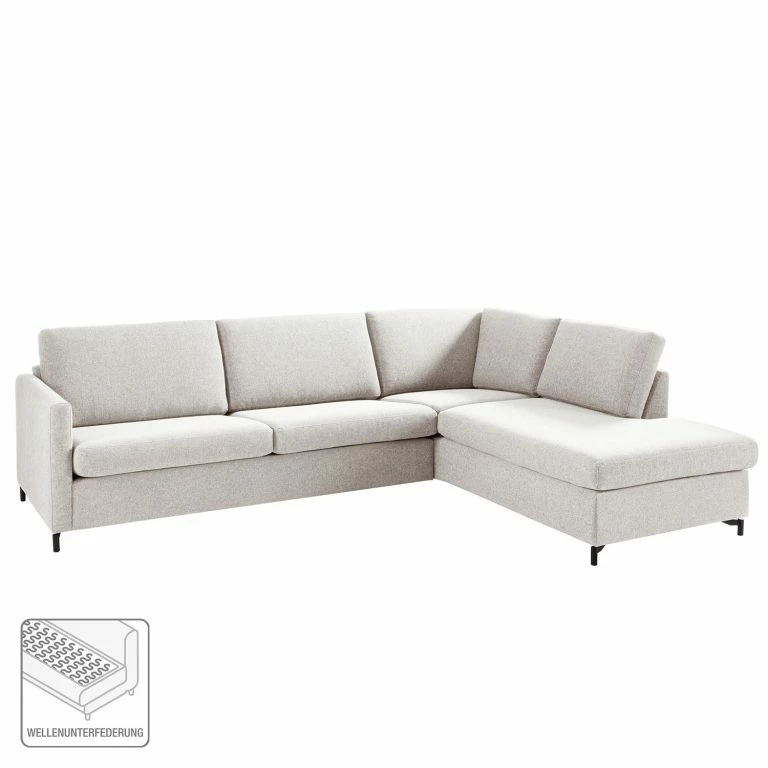 Loftscape Fredriks Canapé D’angle Cipo II – Galet – Méridienne Longue à Droite (vue De Face)