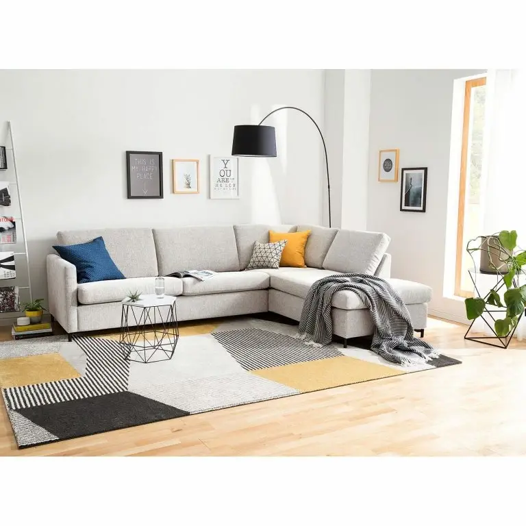 Loftscape Fredriks Canapé D’angle Cipo II – Galet – Méridienne Longue à Droite (vue De Face)