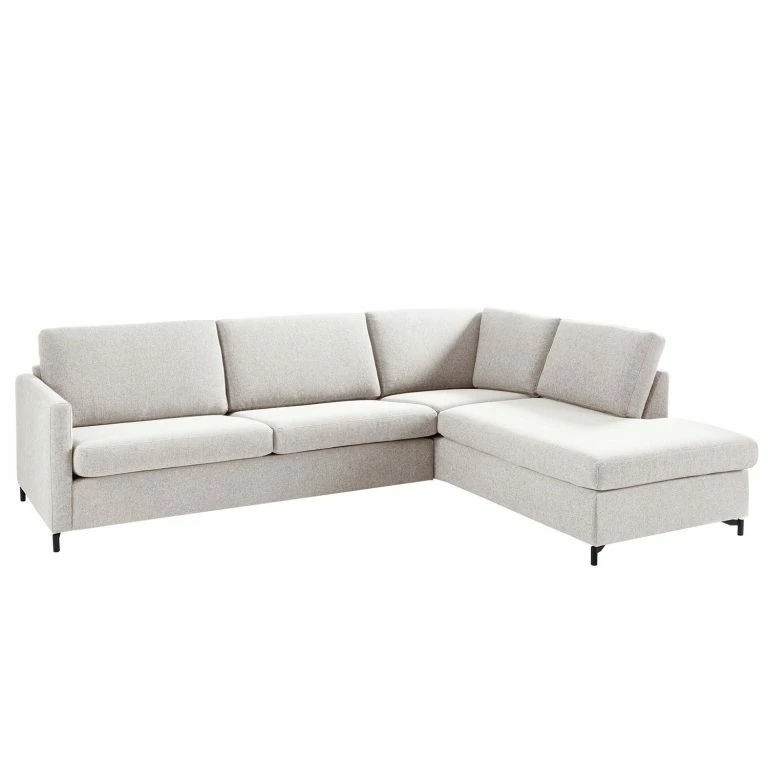 loftscape Fredriks Canapé d’angle Cipo II – Galet – Méridienne longue à droite (vue de face)