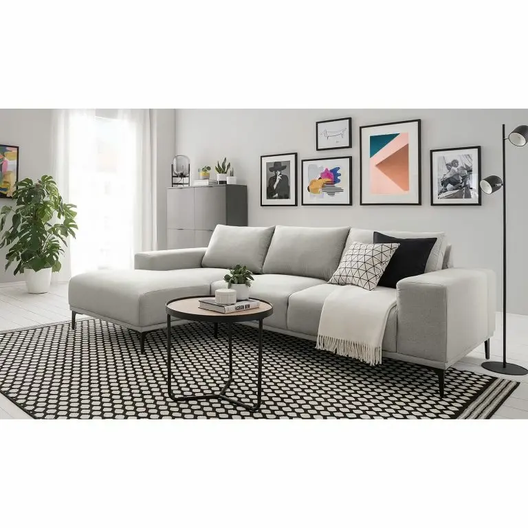 Loftscape Fredriks Canapé D’angle CONNOLLY – Tissu – Méridienne Courte à Gauche (vue De Face)