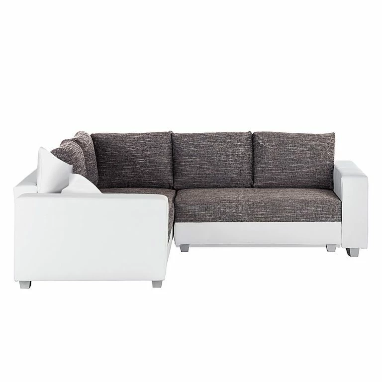 Loftscape Fredriks Canapé D’angle Dublin I (convertible) – Blanc / Gris – Largeur : 254 Cm