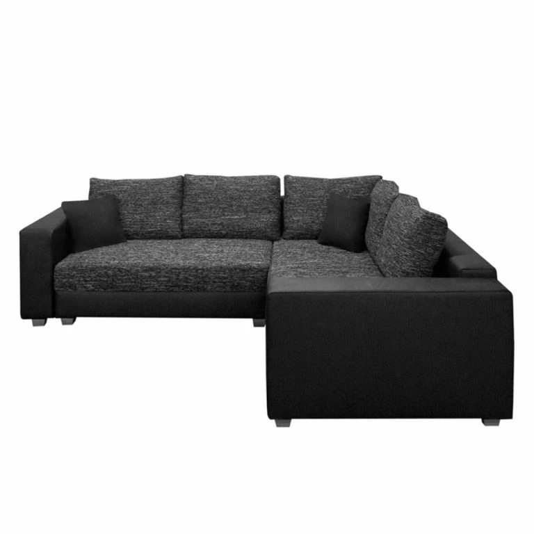 Loftscape Fredriks Canapé D’angle Dublin I (convertible) – Noir / Anthracite – Largeur : 254 Cm