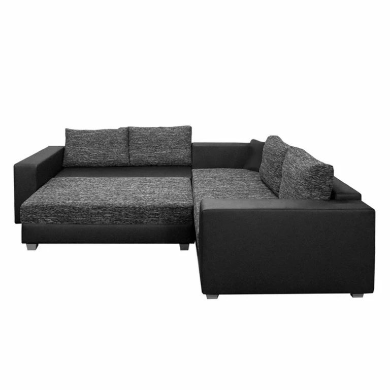 Loftscape Fredriks Canapé D’angle Dublin I (convertible) – Noir / Anthracite – Largeur : 254 Cm