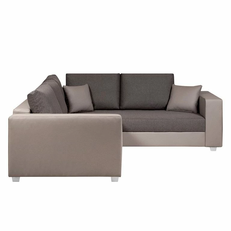 Loftscape Fredriks Canapé D’angle Dublin I (convertible) – Taupe / Marron – Largeur : 254 Cm