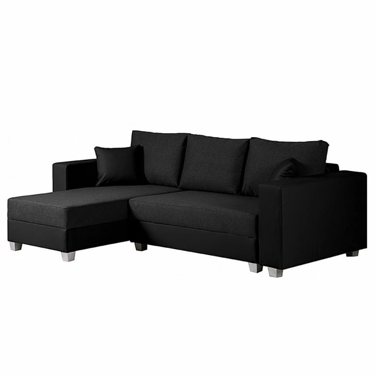 loftscape Fredriks Canapé d’angle Dublin II (convertible) – Noir