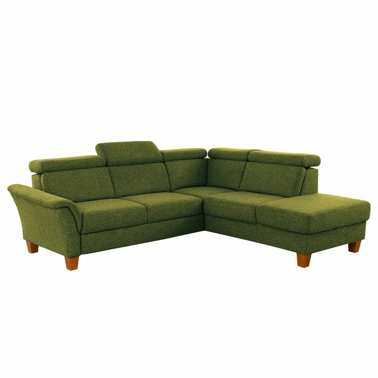 Loftscape Fredriks Canapé D’angle Eustis – Tissage à Plat – Tissu Amra: Ert Pistache – Méridienne Longue à Droite (vue De Face) – Sans Fonction Couchage