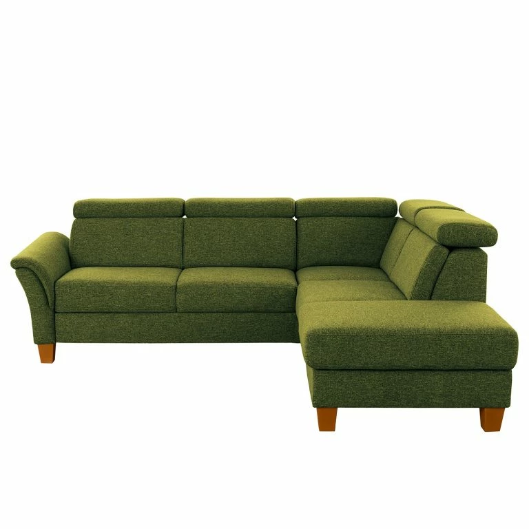 Loftscape Fredriks Canapé D’angle Eustis – Tissage à Plat – Tissu Amra: Ert Pistache – Méridienne Longue à Droite (vue De Face) – Sans Fonction Couchage