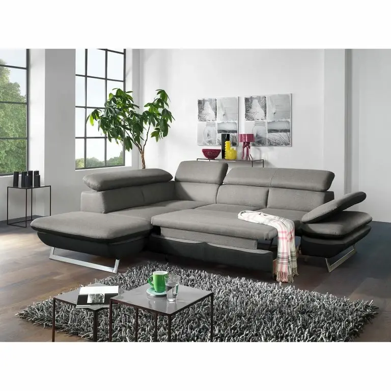 Loftscape Fredriks Canapé D’angle Graford I – Tissage à Plat – Méridienne Longue à Gauche (vue De Face) – Fonction Couchage