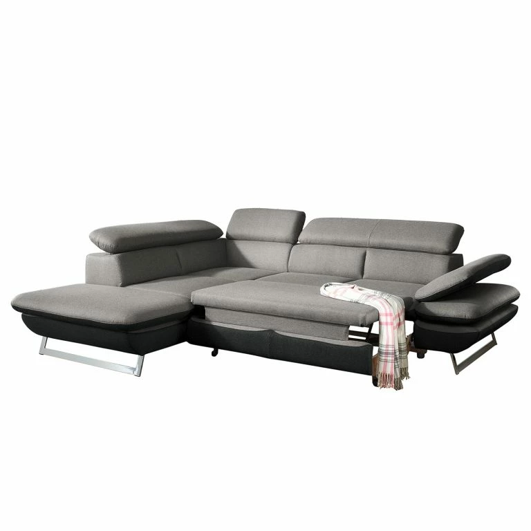 Loftscape Fredriks Canapé D’angle Graford I – Tissage à Plat – Méridienne Longue à Gauche (vue De Face) – Fonction Couchage