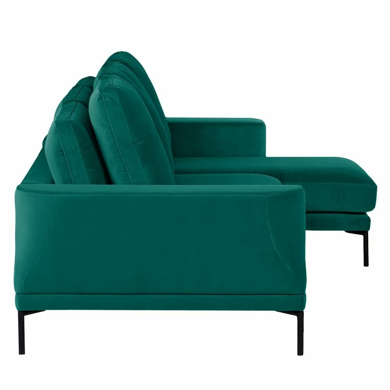 Loftscape Fredriks Canapé D’angle Grossa – Velours – Velours Vaia: Vert Vieilli – Méridienne Courte à Droite (vue De Face)