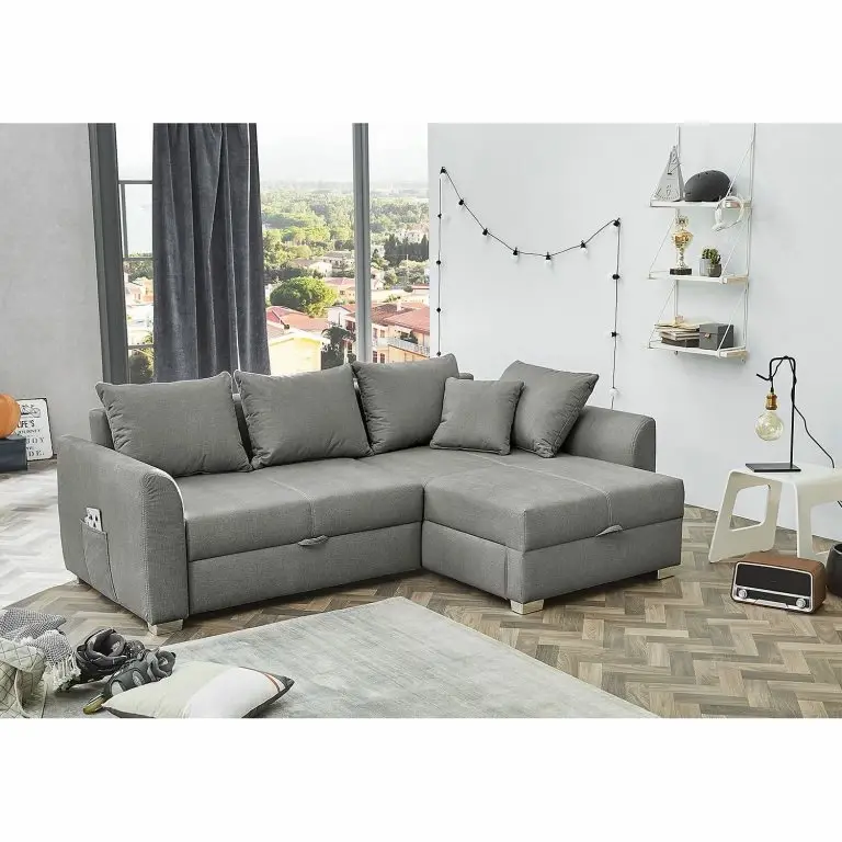 Loftscape Fredriks Canapé D’angle Jaru II – Microfibre – Gris