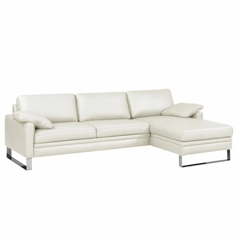 loftscape Fredriks Canapé d’angle Laureto II – Blanc – Méridienne courte à droite (vue de face)