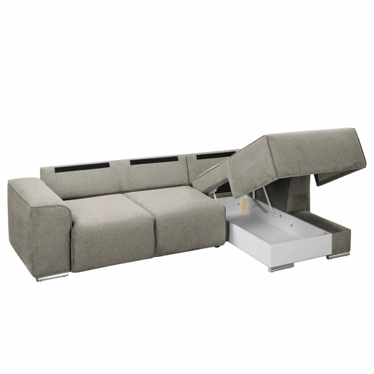 Loftscape Fredriks Canapé D’angle Mambai – Cappuccino – Méridienne Longue à Droite (vue De Face)