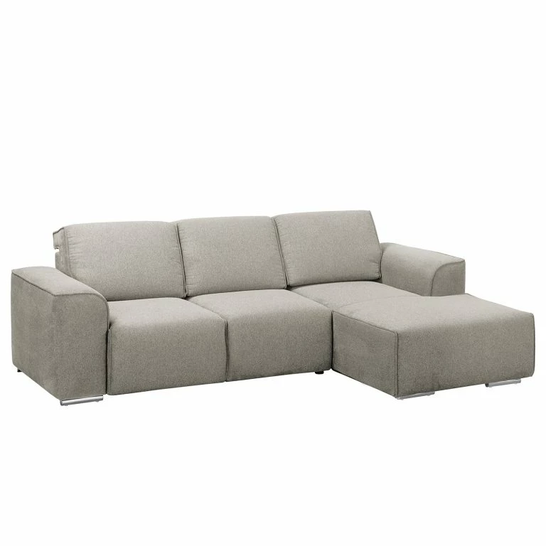 loftscape Fredriks Canapé d’angle Mambai – Cappuccino – Méridienne longue à droite (vue de face)