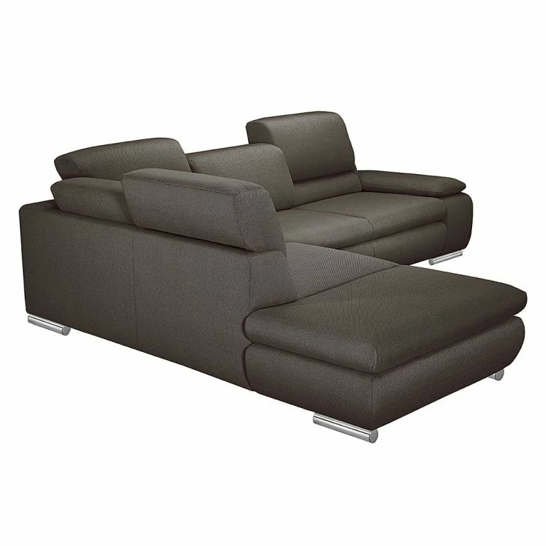Loftscape Fredriks Canapé D’angle Masca I – Marron Gris – Méridienne Courte à Gauche (vue De Face) – Fonction Couchage