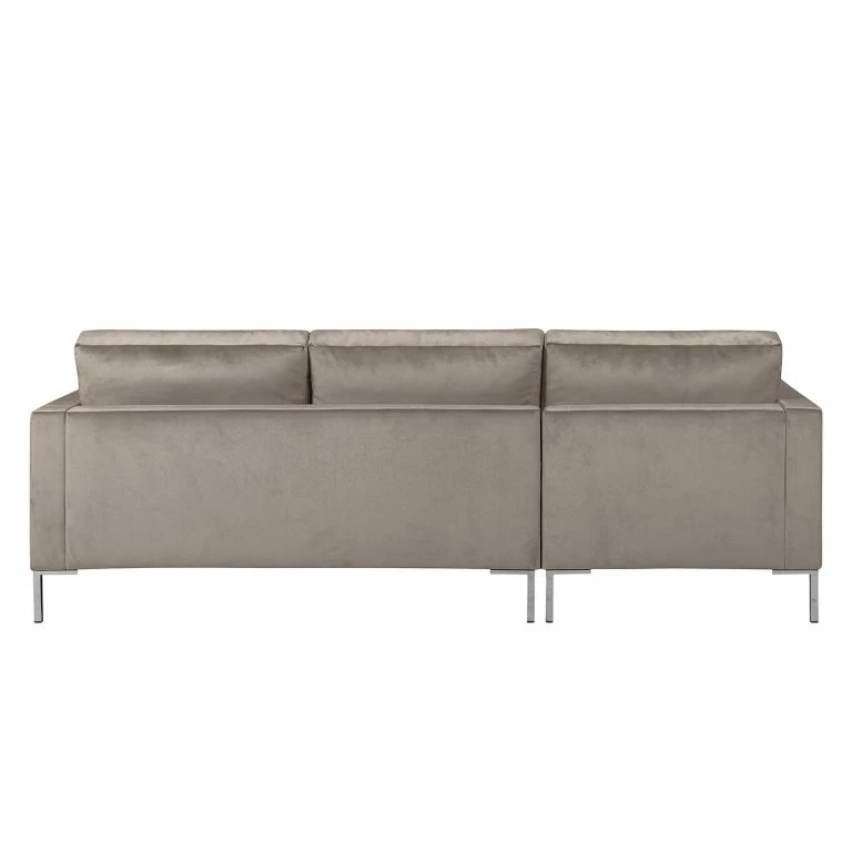 Loftscape Fredriks Canapé D’angle Portobello III – Microfibre – Tissu Tond : Gris Clair – Largeur : 207 Cm – Méridienne Courte à Gauche (vue De Face)