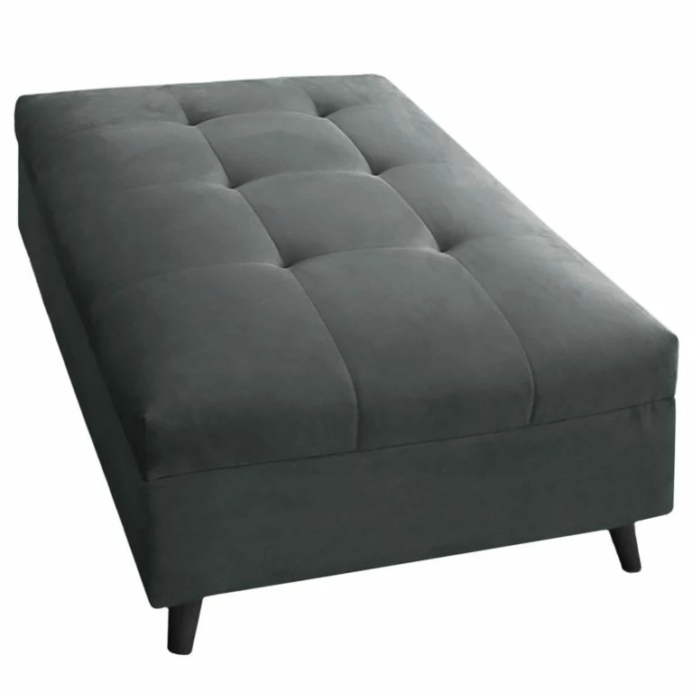 Loftscape Fredriks Canapé D’angle Pruno I – Tissage à Plat – Anthracite – Méridienne Longue à Droite (vue De Face)