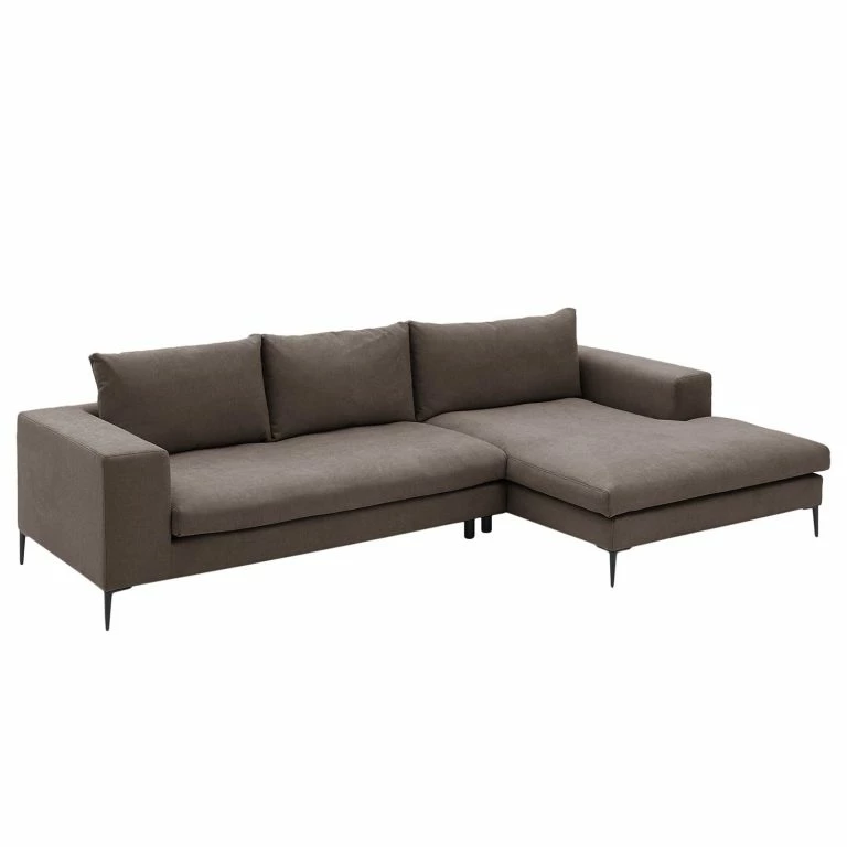 loftscape Fredriks Canapé d’angle Streaky Bay – Sable vintage – Méridienne courte à droite (vue de face) – Sans repose-pieds