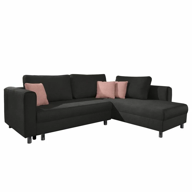 Loftscape Fredriks Canapé D’angle Sulka – Microfibre – Microfibre Enza: Anthracite / Mauve