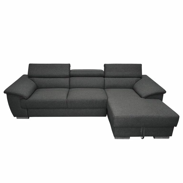 Loftscape Fredriks Canapé D’angle Swain – Tissu – Anthracite – Méridienne Courte à Droite (vue De Face) – Sans Fonction