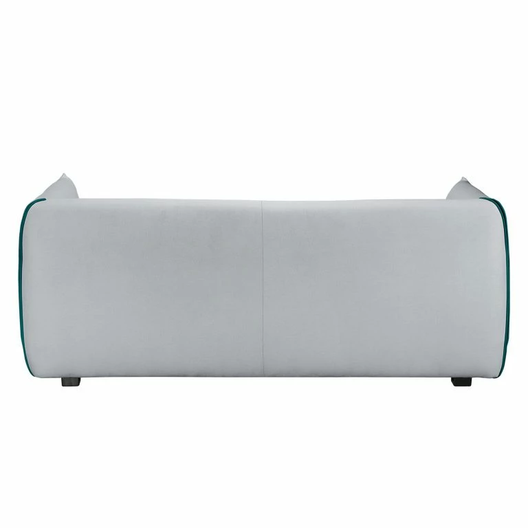 Loftscape Fredriks Canapé Grady II (3 Places) – Tissu – Gris Clair / Turquoise