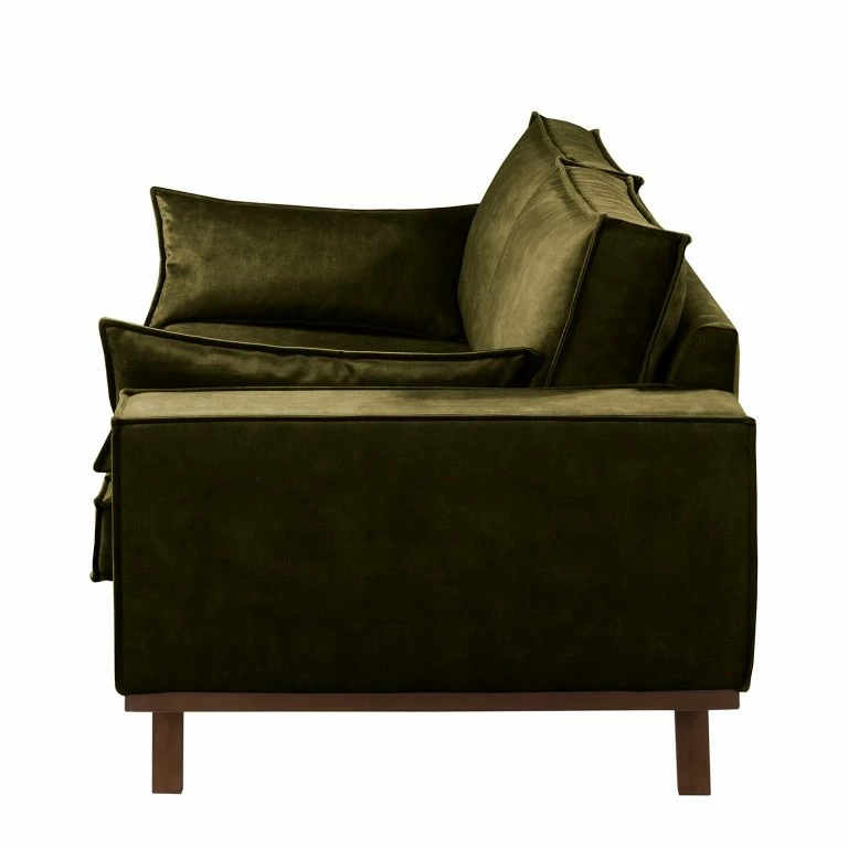 Loftscape Fredriks Canapé Jurga (2 Places) – Velours Tomi: Vert Vieilli